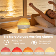 Wake up Light Sunrise Alarm Clock with Sound Machine for Adults Sleep Bedrooms