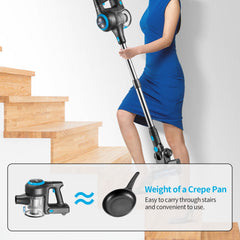 Transmart 18Kpa Powerful Cordless Vaccum Cleaner for Home, Lightweight Stick Vaccum Cordless Rechargeable Battery 40 Min Runtime Vacuum Cleaner Hard Floor Pet Hair