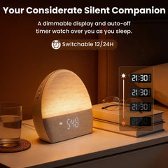Wake up Light Sunrise Alarm Clock with Sound Machine for Adults Sleep Bedrooms
