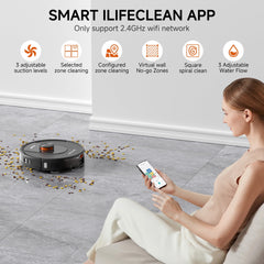 PrettyCare Robot Vacuum and Mop Combo Cleaner 9000pa,85 Days Self-Emptying & Recharging Station with 3D Home Mapping for Debris/Stain/Hair/Pet, L1 PRO