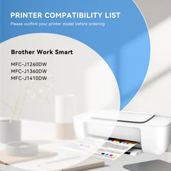 LC501XL Ink Cartridge Combo Pack for Brother LC501XL LC-501XL for MFC-J1260DW MFC-J1360DW MFC-J1410DW Printer (4-Pack)