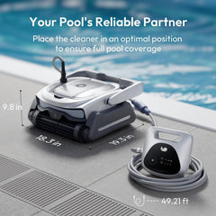 （2026 Upgrade）Bubot 800P Gen2 Robotic Pool Cleaner – Smart Navigation, App Control & Scheduling, for Inground Pools Up to 1,076 Sq.Ft., Cleans Floor, Wall & Waterline
