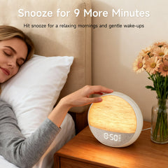 Sunrise Alarm Clock Wake up Sunlight with Sound Machine & Dimmable Night Light for Bedrooms Clock