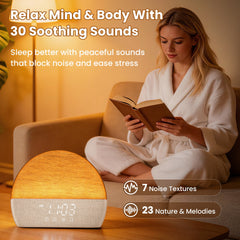 Wake up Light Sunrise Alarm Clock with Sound Machine for Adults Sleep Bedrooms