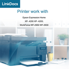 LinkDocs Ink Replacement for T232 232 Ink Cartridge Replacement for for Epson XP-4200 XP-4205 WF-2930 WF-2950（Black Cyan Magenta Yellow）4 Pack