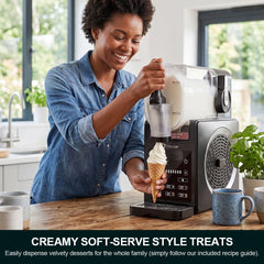 ASTRALSHIP 7-in-1 Slushie Machine & Soft Serve Ice Cream Maker for Home, 85oz Commercial-Grade Compressor Slushy Machine, No Ice Needed, Auto-Clean, Perfect for Margaritas, Milkshakes & Frappes